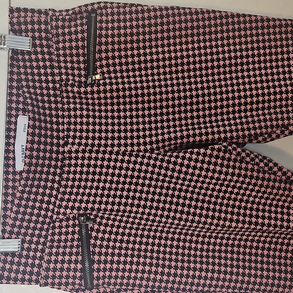 Old Navy Stevie Pink Houndstooth Pants – Women’s Size Small - Picture 5 of 8